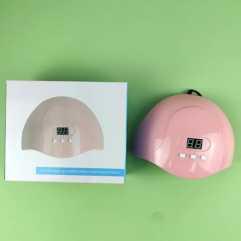 Portable ultraviolet light-emitting diode nail lamp, nail drying and curing gel polisher, drying machine for home salons