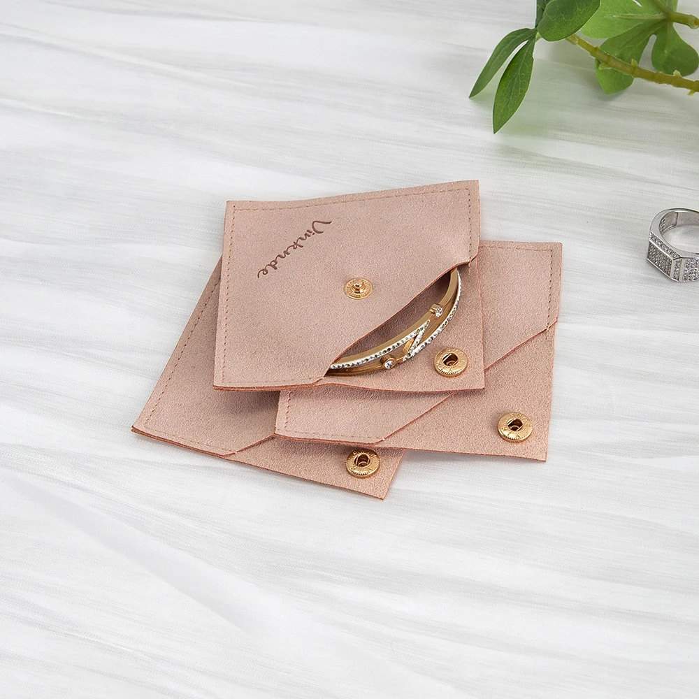 

100Pcs/Lot Custom Logo Small Triangle Resealable Bags Essential Jewelry And Cosmetic Storage Pouches Earrings Rings Lipstick Box