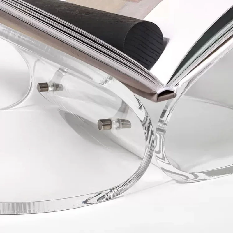 Nordic Magazine Racks Creative Transparent Magazine Rack Desk Organizer Office Books Shelf Simple Home Decoration Display Stand