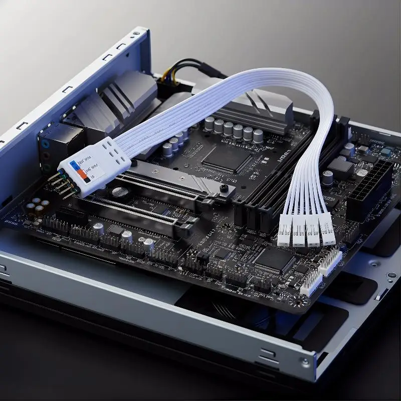 Universal 9-Pin Motherboard Front Panel Cable (20/30/50cm) PANEL Adapter with Power SW,  Power LED for PC Case DIY & Modding