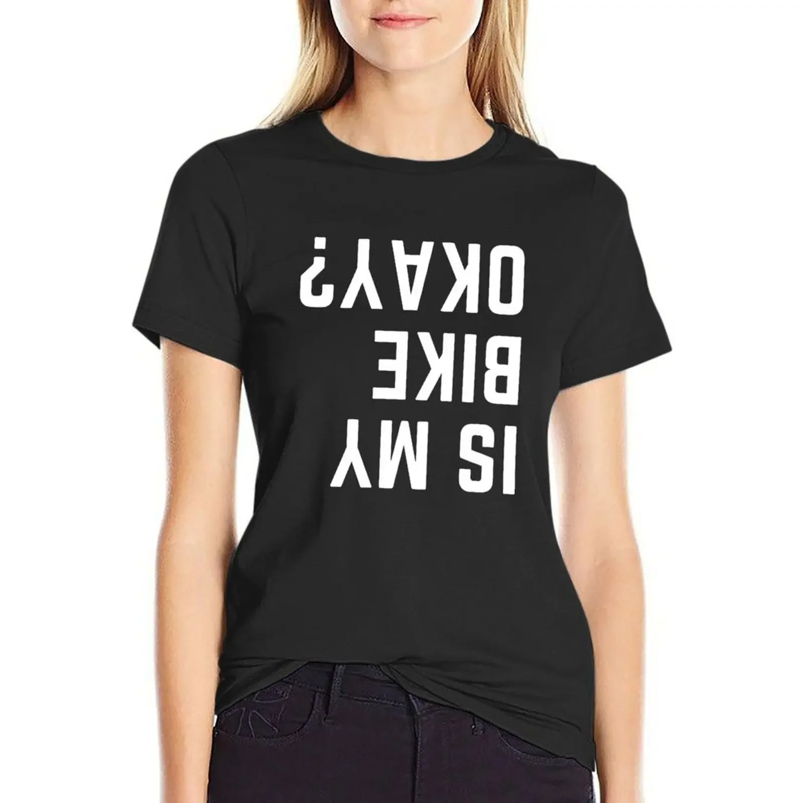 

IS MY BIKE OKAY T-Shirt Blouse female animal prinfor t-shirt dress for Women long