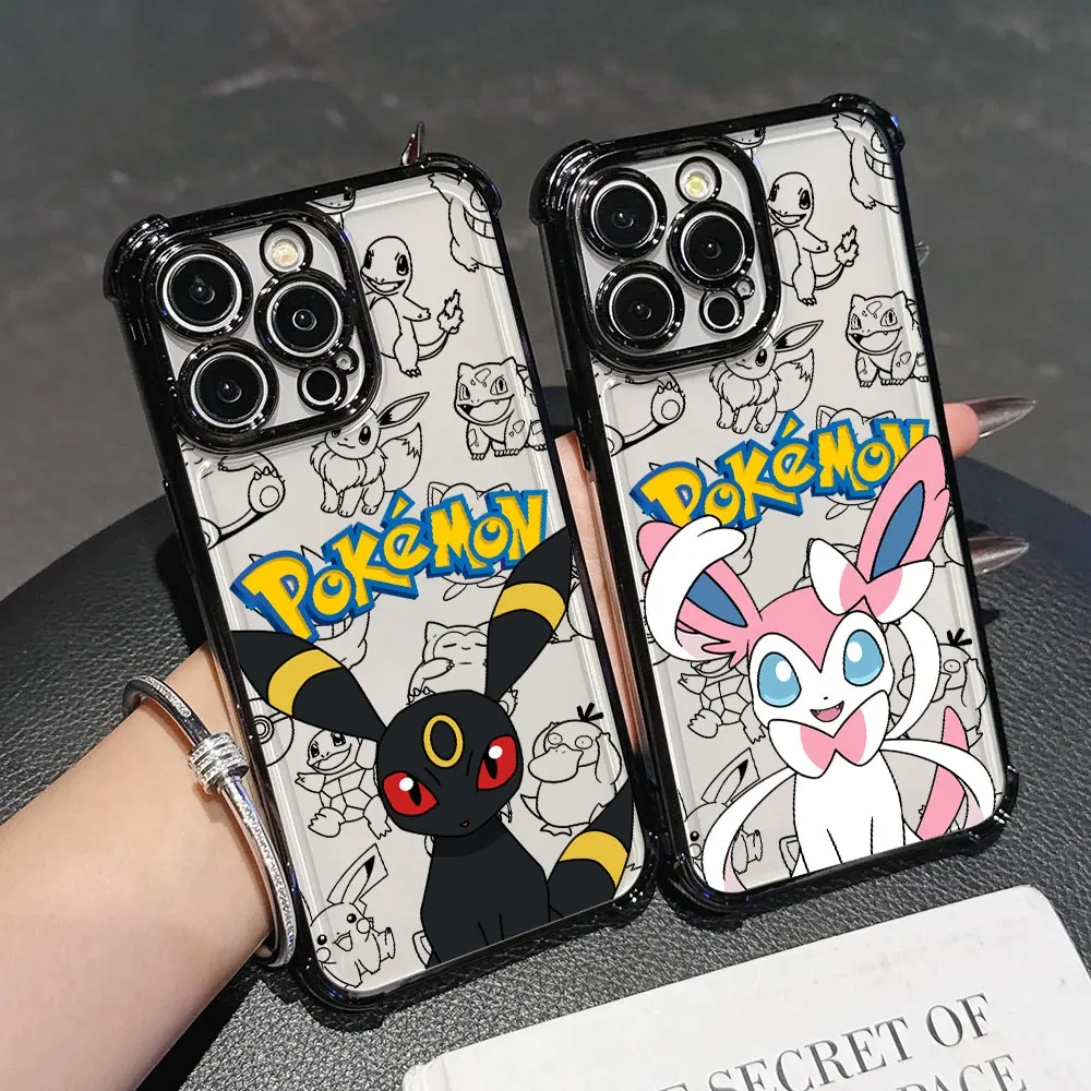 Umbreons Espeons Pocket-M-Monsters Case For Samsung Galaxy A27 A57 A37 A07 A17 A56 A55 A54 A52 A36 A34 A35 A73 A26 A16 A06 Cover
