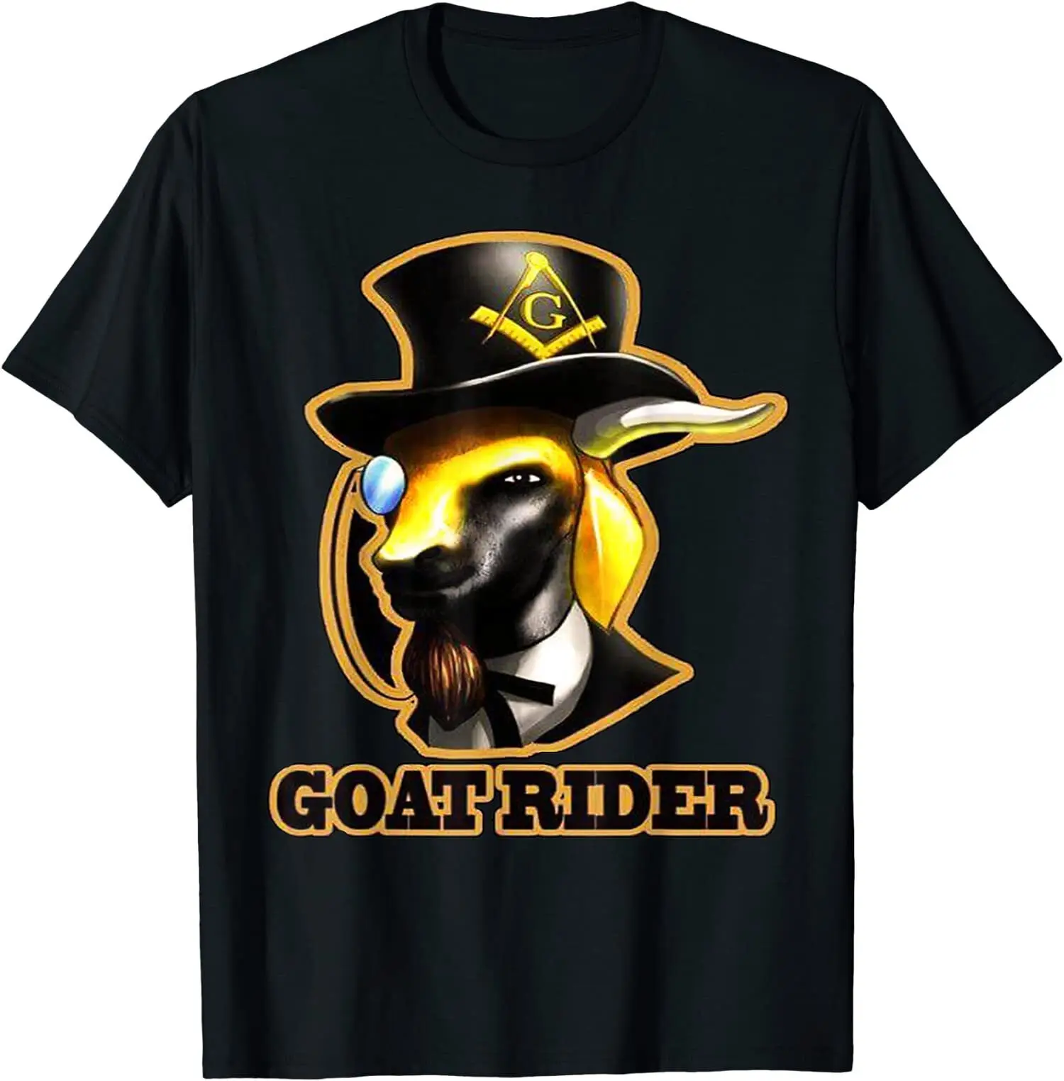 

NEW LIMITED Mens Masonic Goat Cool Design Great Gift Idea Tee T-Shirt Size S-3XL