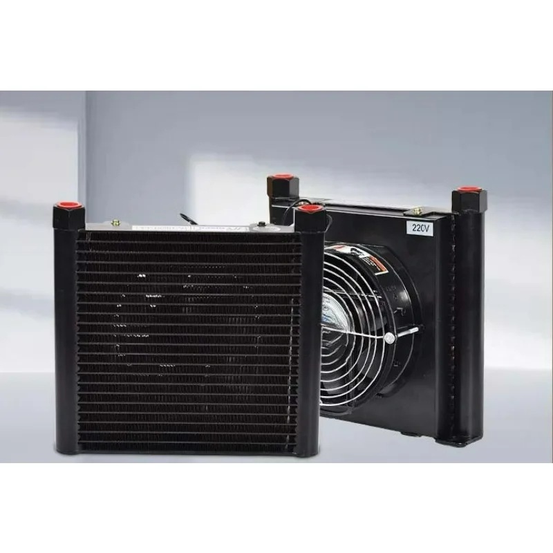 Enfriador de aceite del radiador de 25L/MIN flujo 3Mpa AJ1025T-CA, pequeño intercambiador de calor de aleación de aluminio, enfriador de aire hidráulico