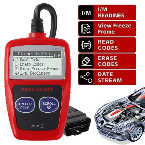 자동차 오류 코드 리더, OBD2 스캐너, 코드 리더, 자동 진단, 다기능 스캐너, 오류 CAN 진단 도구 읽기 및 지우기