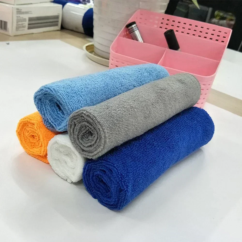 2Pcs Automotive Ultrafine Fiber Car Wiping Small Square 40*40 Thick Absorbent Washing Towel Cloth Cleaning Tool Supplie Domestic