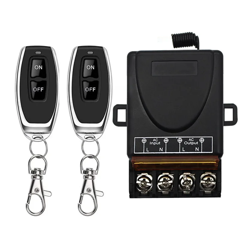 10X AC 220 V 30A 1CH 433 Mhz Afstandsbediening Schakelaar RF Relais Ontvanger + Aan/Uit Zender voor Elektrische Apparaat Lamp-Y41A