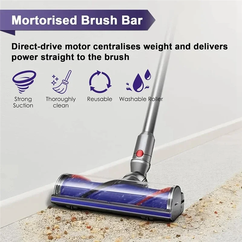 

AC93-Brush Head For Dyson Dyson V10 Digital Slim V12 Detect Slim Vaccum Cleaner Floor Brush Head Replacement Parts