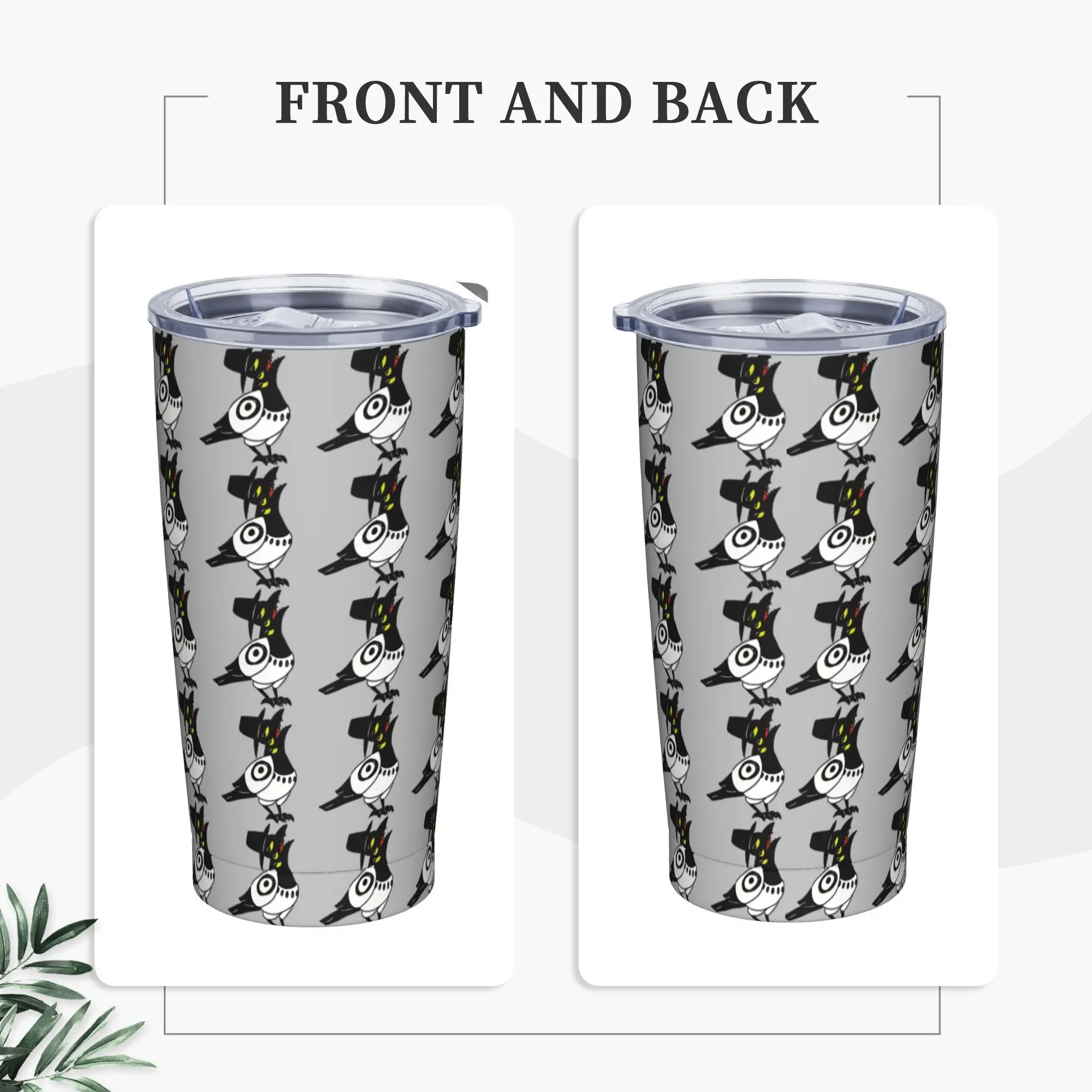 

Stainless Steel Tumbler Bird in Hat SIGH Thermal Mug KPop Demon Hunters Keep Heat Cold and Hot Mugs Cup Travel Water Bottle