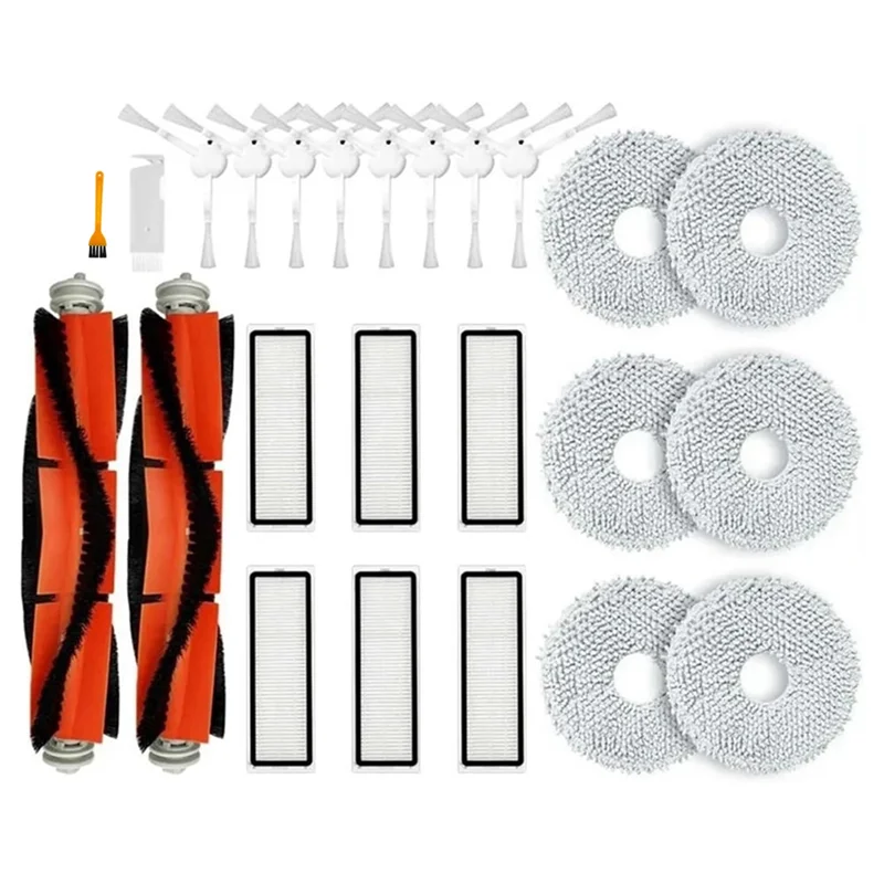AEE8-brosse latérale principale filtre Hepa vadrouille tampons en tissu pièces de rechange accessoires de remplacement pour Xiaomi Robot aspirateur S10 + / S10 Plus