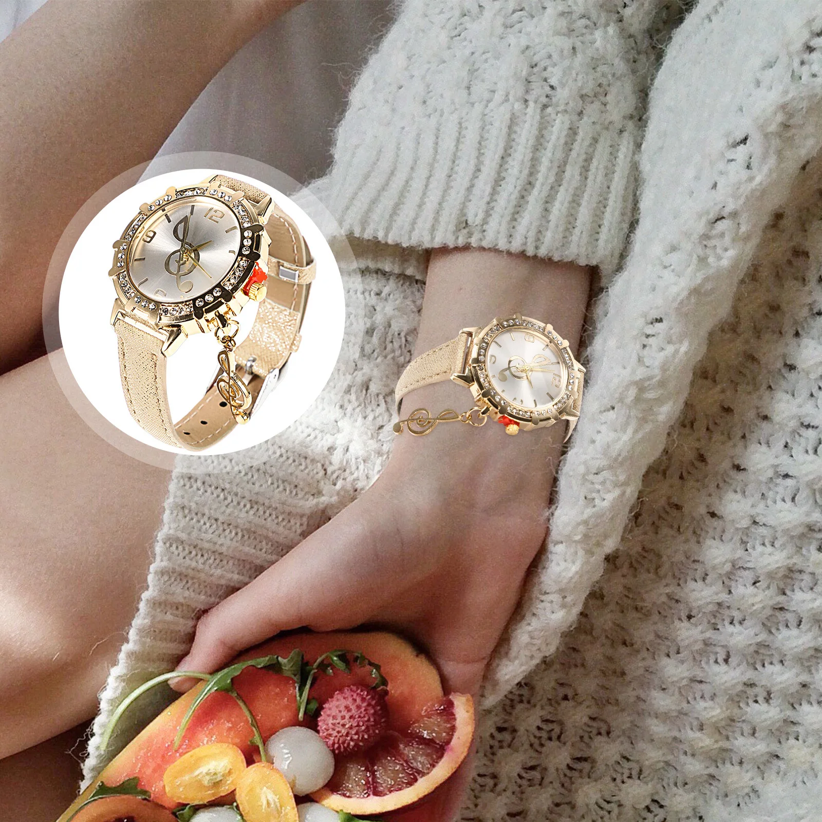 Elegant Women Wristwatch with Shiny Metal Band Simple Fashion Design Accurate Timekeeping Ideal for Work Party Daily Use