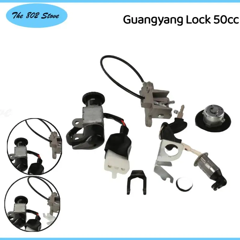 

Motorcycle Ignition Switch Key Lock Set for GY6 49cc 50cc Taotao ATM50-A Roketa MC-08-50 YY50QT-6 Jonway Scooter Moped