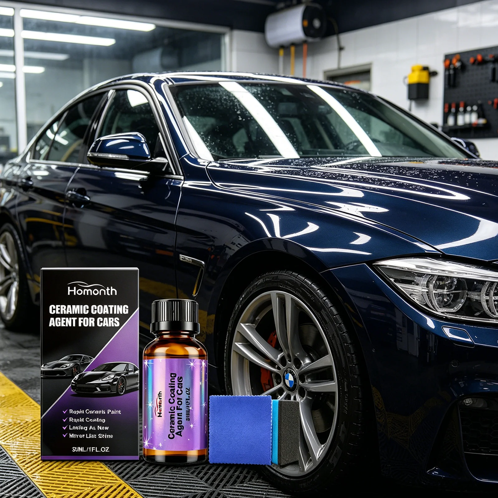 

Nano Ceramic Coating For Cars Anti Scratch High Gloss Liquid Polish Hydrophobic Water Repellent Protective Auto Supplies Kit