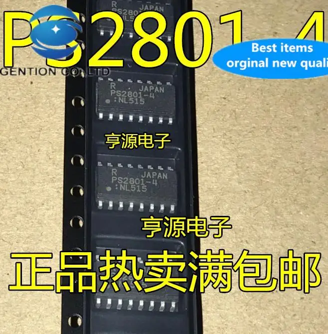 20pcs 100% orginal new SMD PS2801 PS2801-4 PS2801-4-F3-A Transistor/Photoelectric Output SOP-16