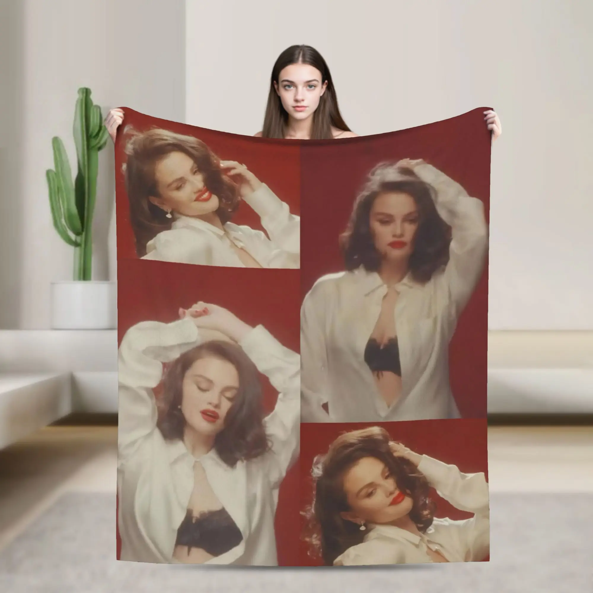 Selenas Gomezs I Said I Love You First Merch Blanket Lightweight Thin Coral Fleece Plush  Throw Blanket Relax Rug Piece