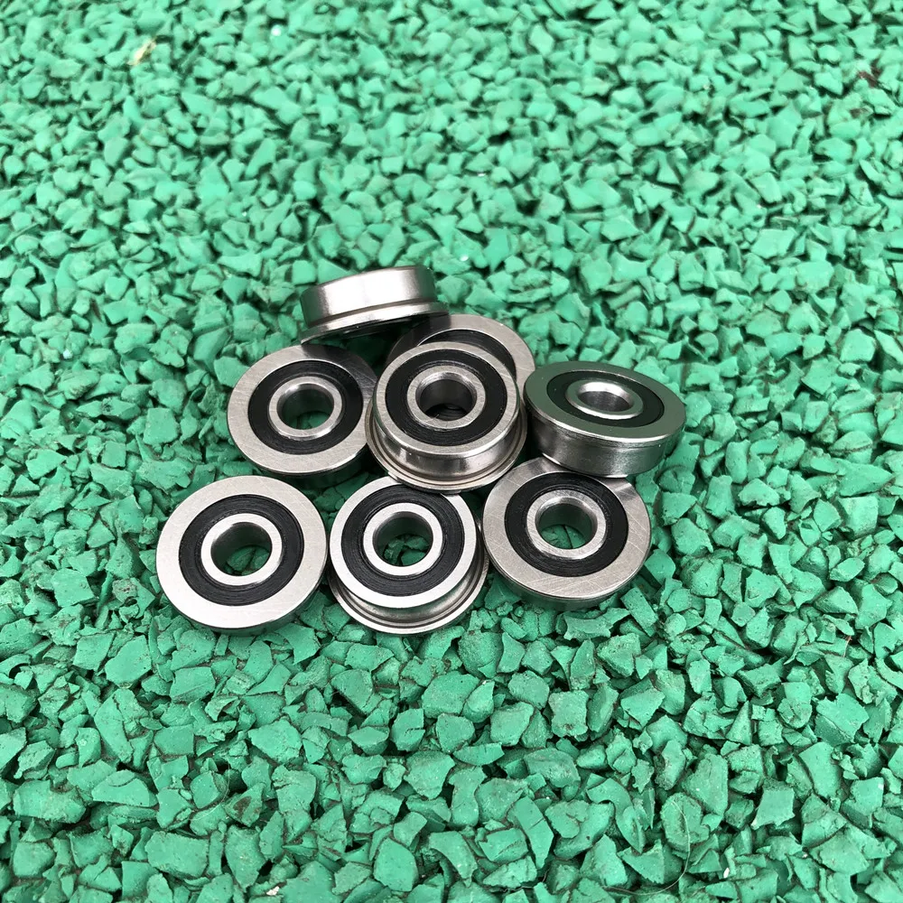 50pcs precision flange Bearing F695-2RS 5*13*4mm Flanged F695 RS miniature Ball Bearings F695RS For VORON Mobius 2/3 3D Printer