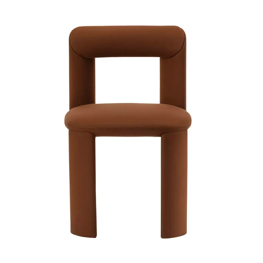 #a Personalized Elegant Design Fabric Dining Chair with Armrest Wooden Cozy Makeup Vanity Side Chair for Project Interiors