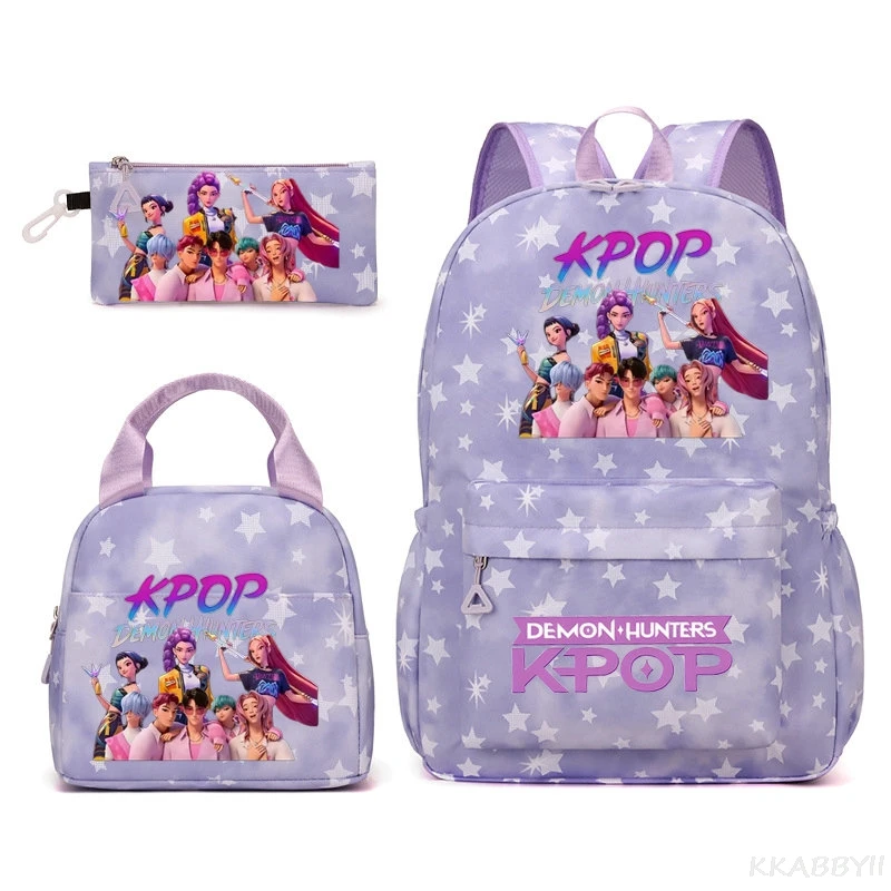 Rumi Mira Zoey Students School Bag Sets Teens Girls Backpack Lunch Bag Pencil Pouch Kids Women Popular Candy Color Backpack
