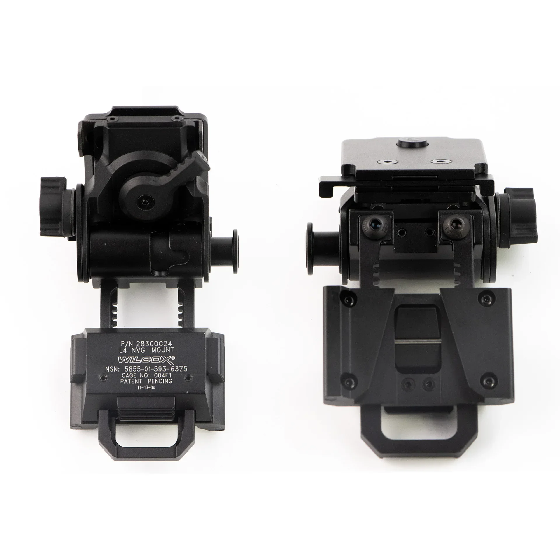 L4G24 NVG 금속 헬멧 마운트 PVS15/18 야간 투시경 고글 마운트 용 조정 가능한 금속 알루미늄 전술 헬멧