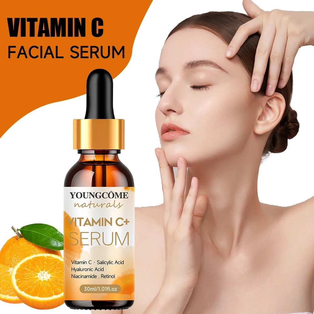 YOUNGCOME Facial essence Anti-aging Essence containing vitamin C,hyaluronic acid and retinol, Improves elasticity, Heals dryskin