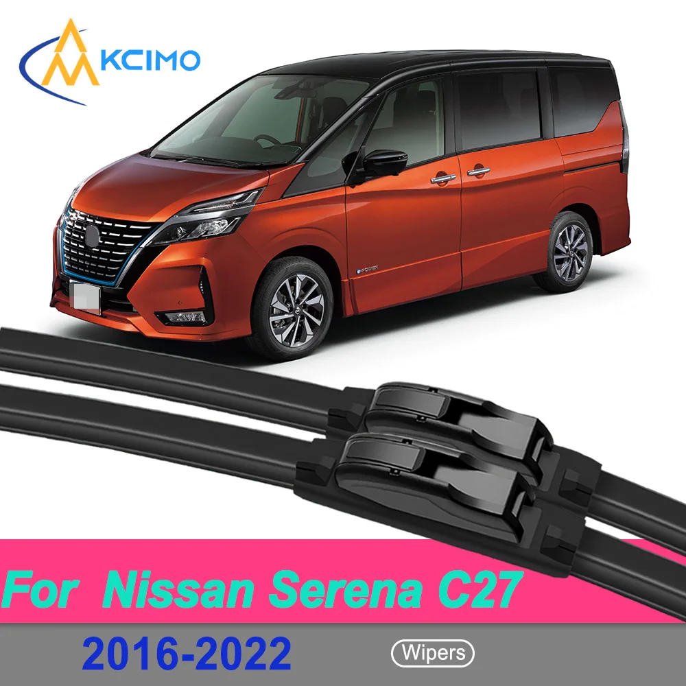 

Universal Silent Wiper Blades For Nissan Serena C27 2016–2022 Suzuki Landy Waterproof Windshield Cleaner 2PCS Car Accessories