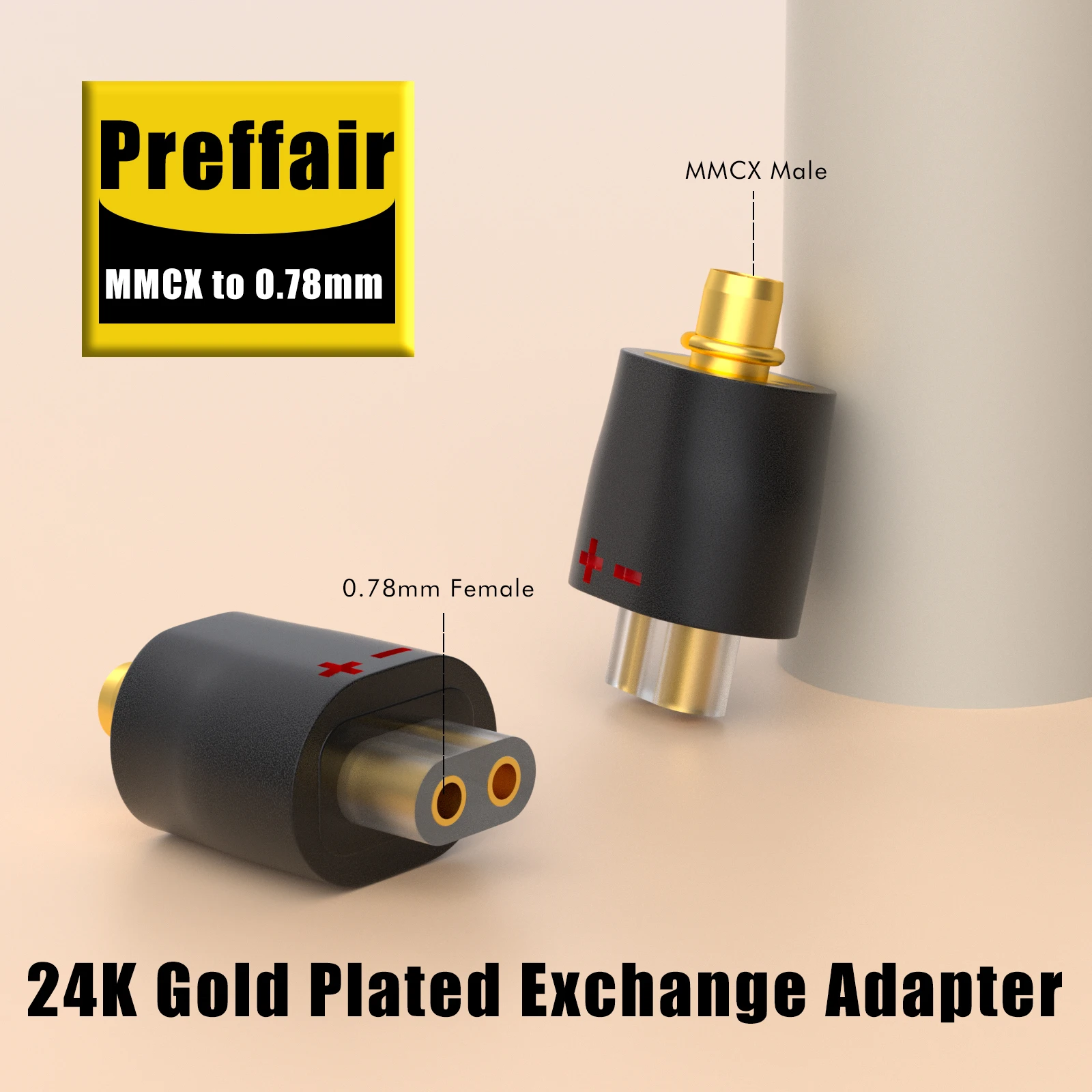 

MMCX Male to 0.78mm 2Pin Female Plug Headphone Adapter 24K Gold Plated Conversion Plug for Se215 Se315 Se535 Se846 Ue900