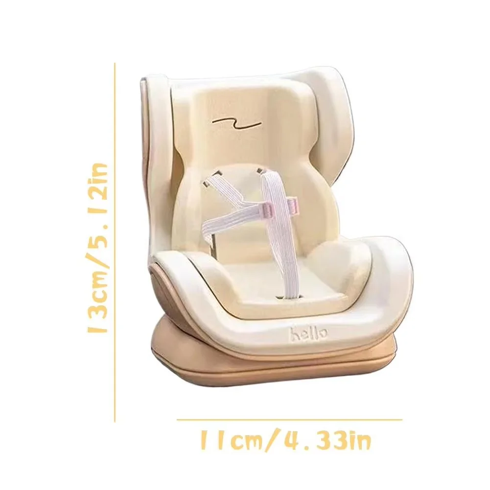 17cm for Labubu mini chair, Bjd doll room decoration, second generation sitting party series, doll sofa, Mini car safety seat