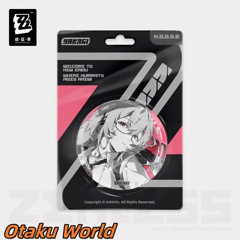 ในสต็อก Hoshimi Miyabi Asaba Harumasa Tsukishiro Yanagi Soukaku Reflective badge Original ZZZ Zenless Zone Zero Haween เทคนิคฟุต
