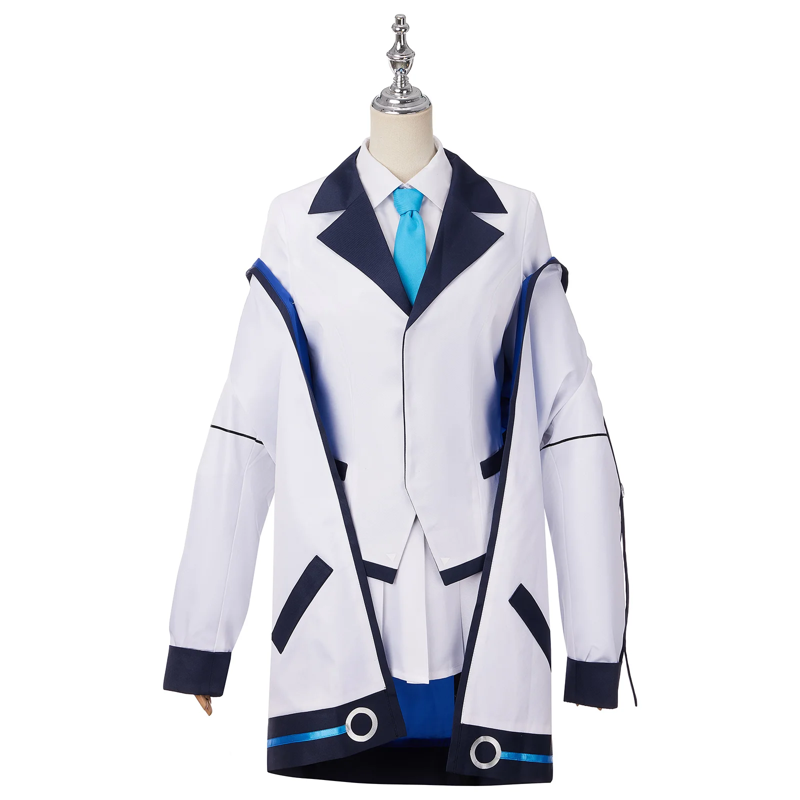 Game Blue Archive Ushio Noa Cosplay Costume Women Coat Uniform Suit with Tie Halloween Party Role Play Outfit Fancy Dress