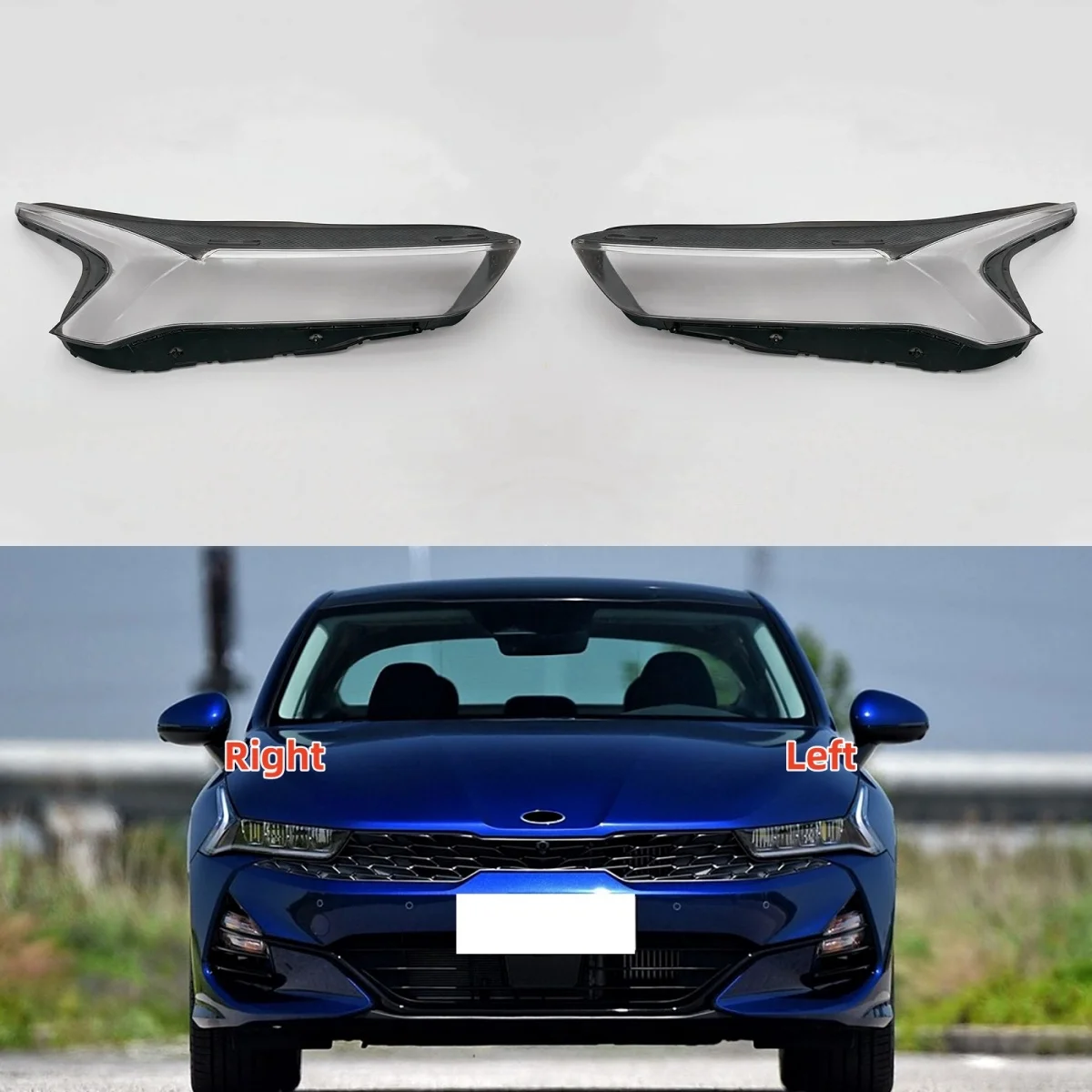 

For KIA Motors K5 2020 2021 Car Articles Lampshade Cover Using Transparent PC Plastic Raw Material Production