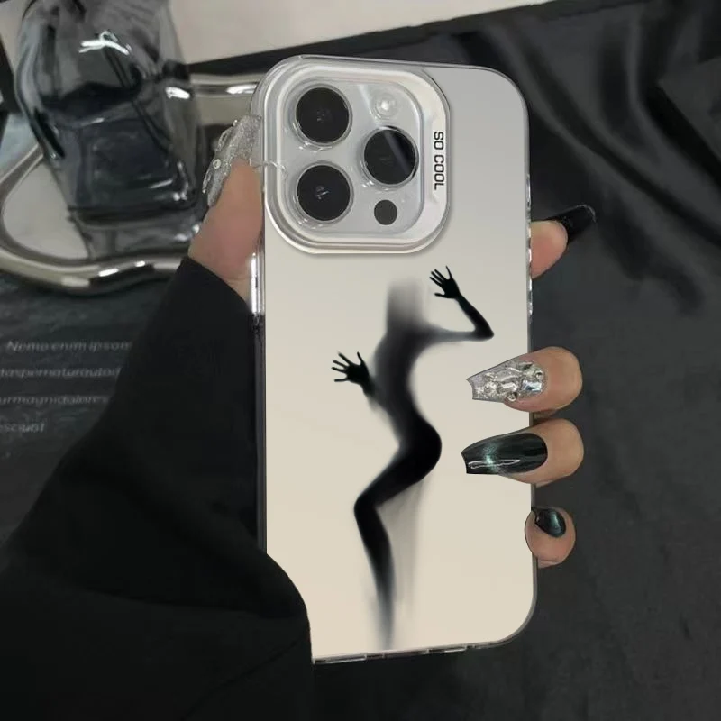 

Sexy luxury patterned matte phone case suitable for iPhone 15 16 X XS XR 7 8 Plus 16 15 14 13 12 Pro Max Anti fall and durable