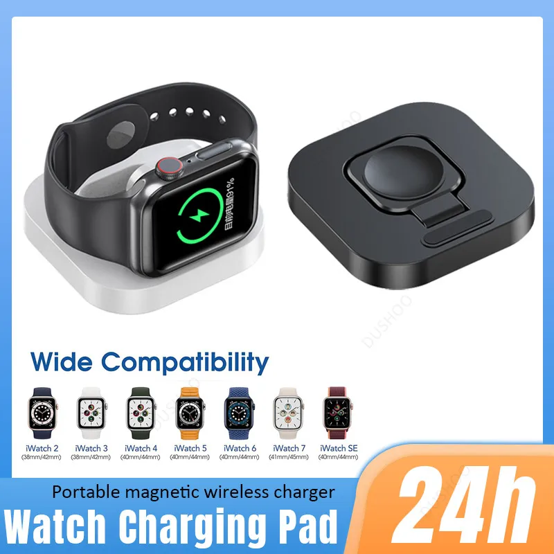 

Portable Magnetic Fast Wireless Charger Dock Stand for Apple Watch Series iWatch S10 S9 S8 Ultra 7 6 5 4 3 Charging Base Bracket