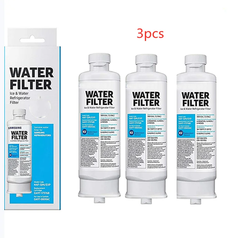 

Replace Samsung original DA97-17376B HAF-QIN / EXP refrigerator water filter 3 pieces