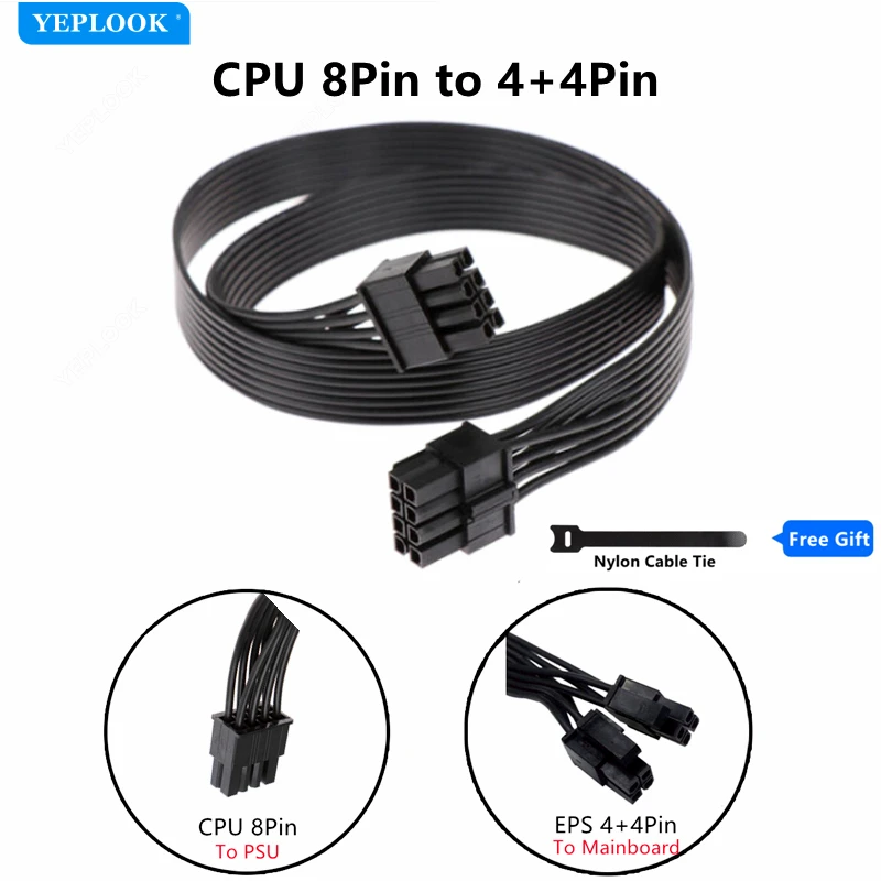 Modular Power Cable for Chieftec Polaris 750W 650W 550W GOLD Fully Modular Power, GPU PCIe 8Pin, CPU 4+4Pin, SATA Molex IDE 4Pin