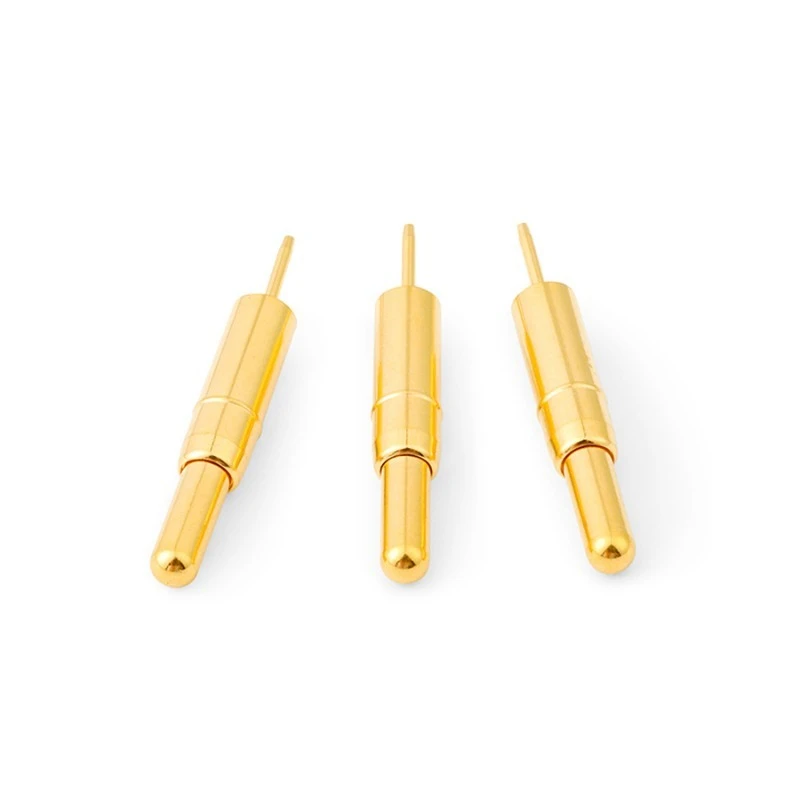 POGOPIN ฤดูใบไม้ผลิ Thimble Connector ขาเดียวทองแดงชุบทอง High Current CHARGING Probe In-line ชายที่นั่งทองแดง PIN