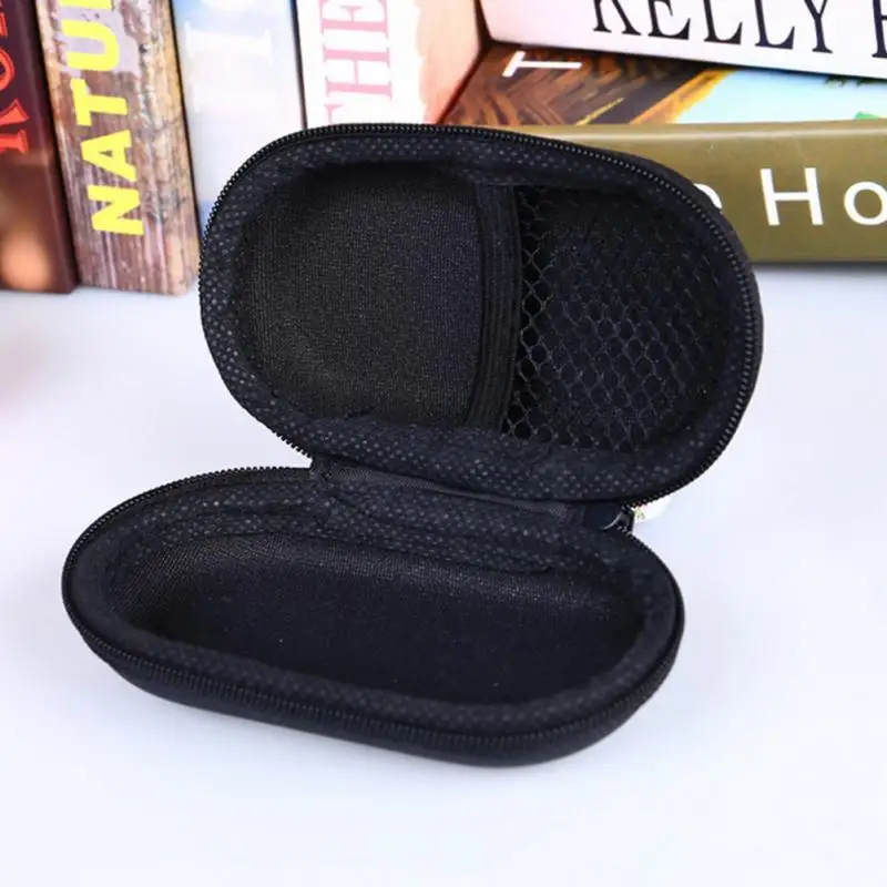 Multi-Function Earphone Storage Bag, Oval Data Cable, Zipper Pouch, Headphone Holder Case, Earbuds Memory Card, USB Line Accessories