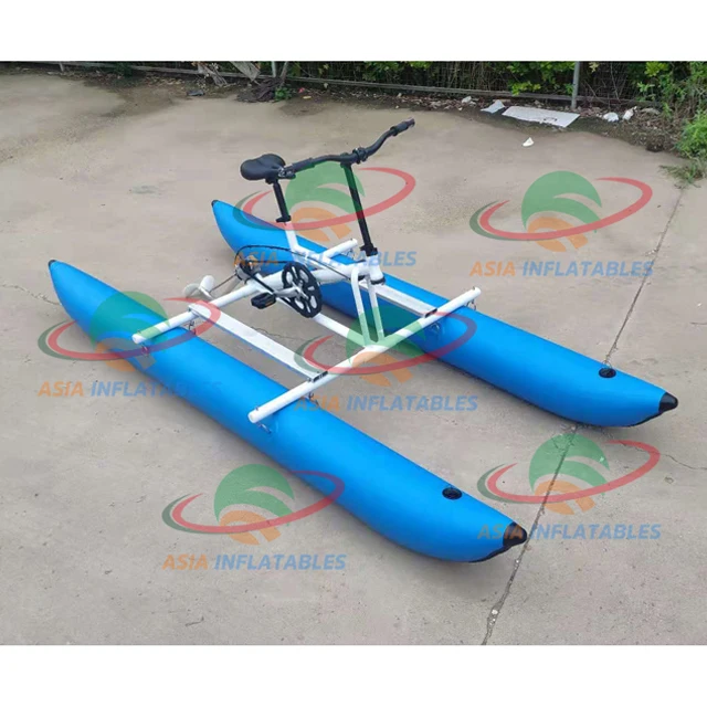 PVC Ponton Pedał do roweru wodnego Aluminiowa łódź Nadmuchiwany rower wodny