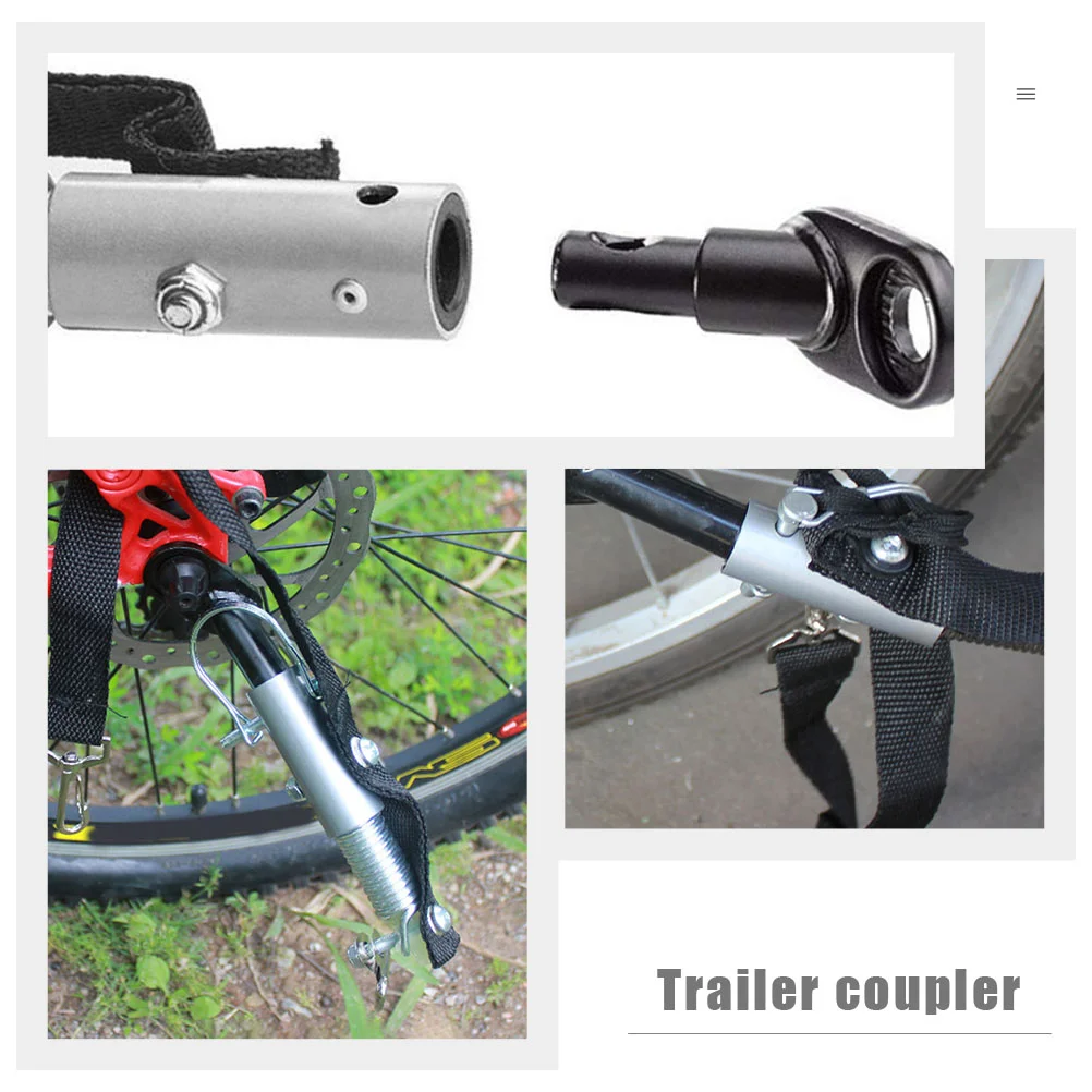 Professional Bike Trailer Coupler Hitch Universal Pet Stroller Hooks Attachment for Baby