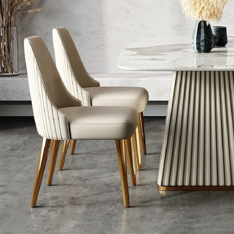 كراسي تناول الطعام الاسكندنافية الفاخرة الحديثة الحد الأدنى المطبخ الجلوس مريحة غرفة المعيشة لهجة كرسي أثاث منزلي أنيق #2