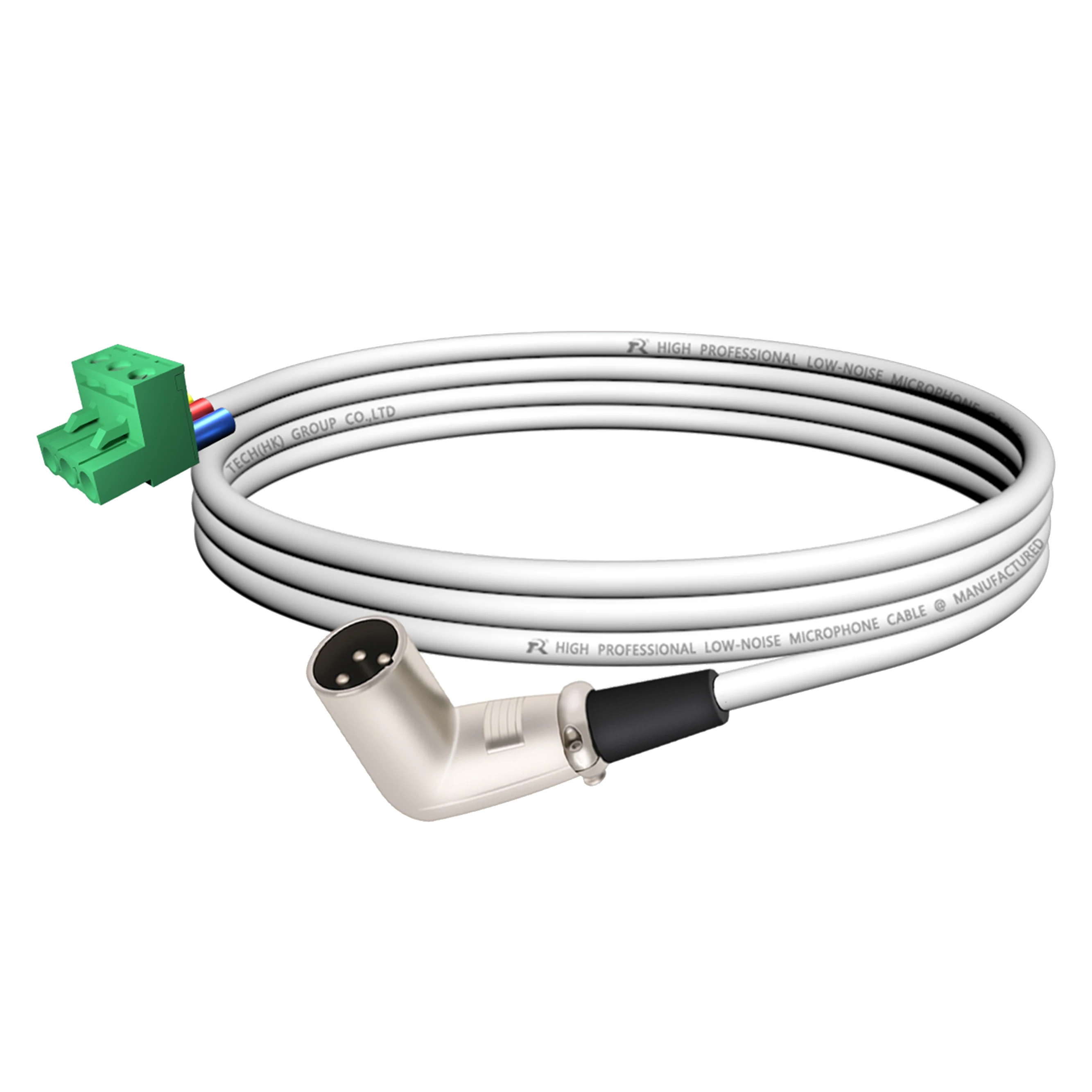 PHX zu XLR Kabel, PHX3M/2EDG-5.08 3-poliger Steckbarer Schraubklemmenblock zu XLR M/F Winkeladapterkabel, L-förmiger XLR-Steckverbinder – Detail 20