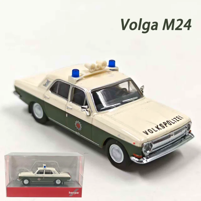

Herpa масштаб 1:87 Volga M24 песочница мини полицейская пластиковая модель автомобиля статическая коллекция украшенные праздничные подарки игрушки