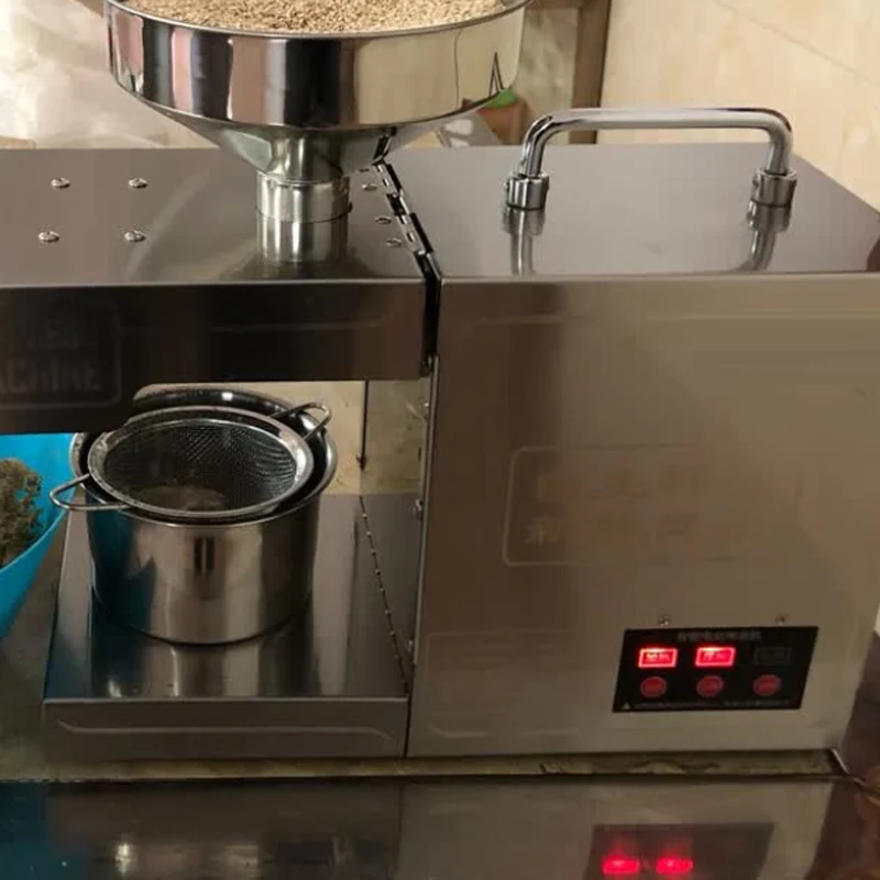 Oil Presser Intelligent Stainless Steel Automatic Hot And Cold Oil Extractor Maker For Peanut And Sesame Oil Press Machine