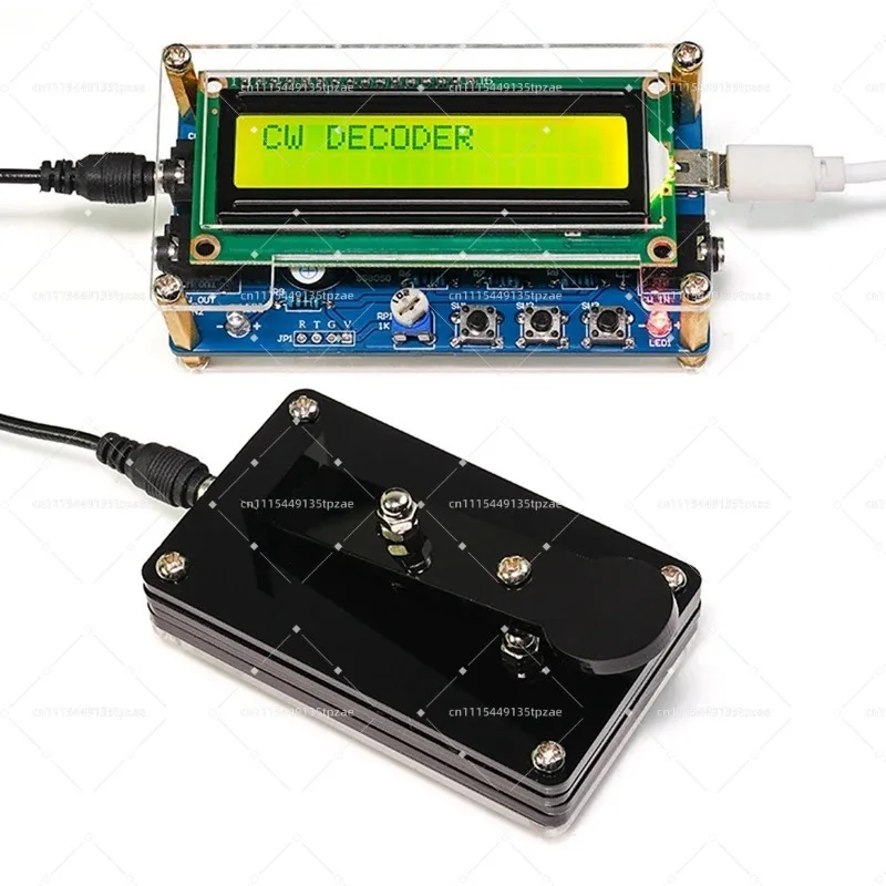 Complete Assembled Morse Code Decoding Trainer LCD Display CW Telegraph Practice Electronic Kit