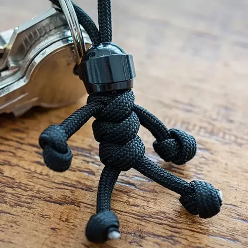NEW Creative Personalized Backpack Hanging Chain Woven Keychain Jewelry Accessory Unique Gift Block Toy Keyring