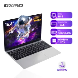 GXMO 15.6 calowy laptop IPS FHD laptop biznesowy Intel N95 Laptop16GB RAM podświetlenie klawiatura odcisk palca kamera HD 5800Mah Laptop