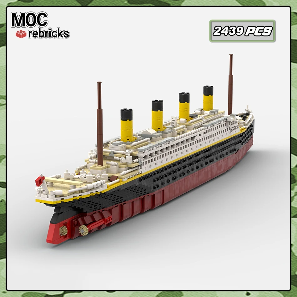 

Passenger Liner Series RMS Titanic Model World Famous Sunken Ship Building Blocks Classic Collection Brick Toys Children's Gifts