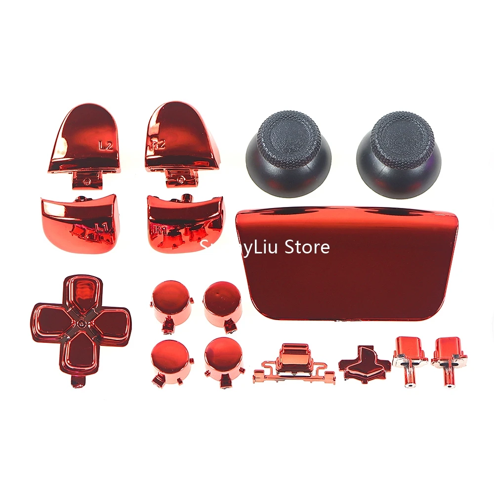 1 مجموعة كاملة مجموعة أزرار كروم ل PS5 v3.0 BDM-030 الإبهام العصي المقود غطاء L1 R1 L2 R2 D-pad زر لوحدة تحكم PS5 V3.0