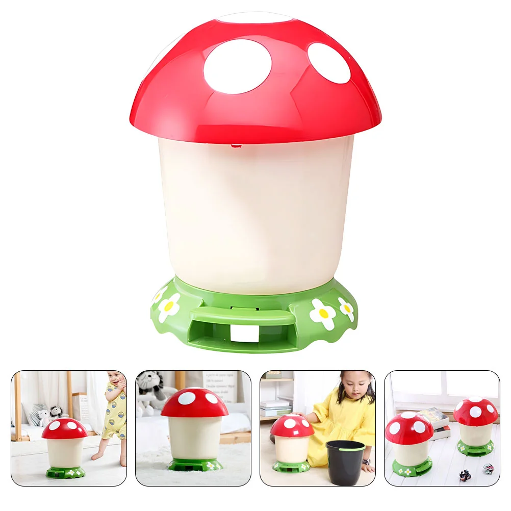 

Home Garbage Can With Pedal Plastic Office Mushroom Trash Can Plastic Trash Container Can household garbage can