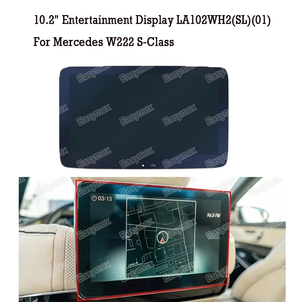 LA102WH2(SL)(01)  10.2 Inch LCD Display for Mercedes W222 S-Class Car Headrest Monitor Screen LA102WH2-SL01