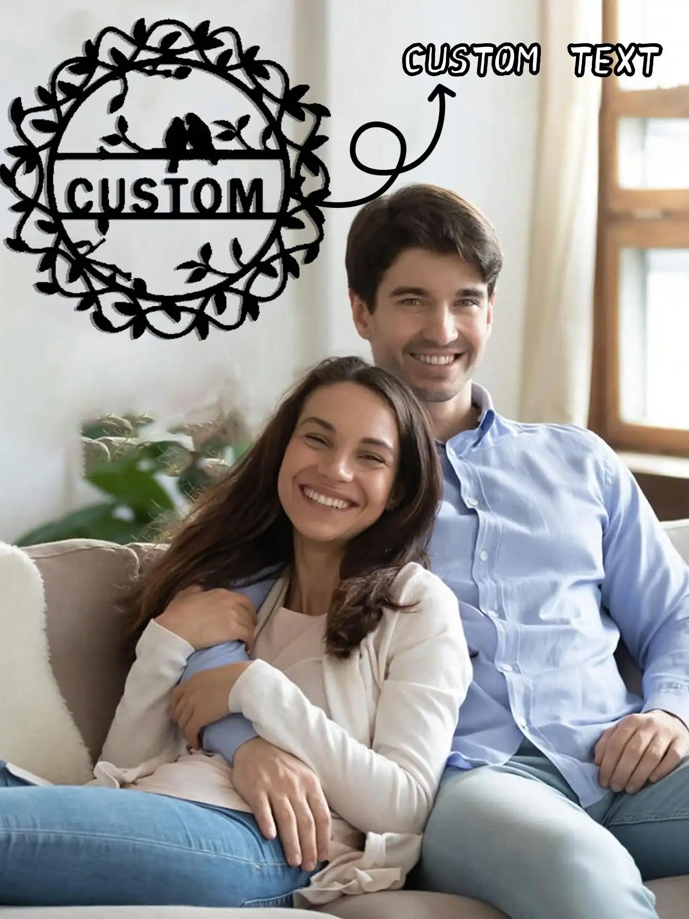 

Custom Metal Wall Art Sign Personalized Home Decor Large Gift